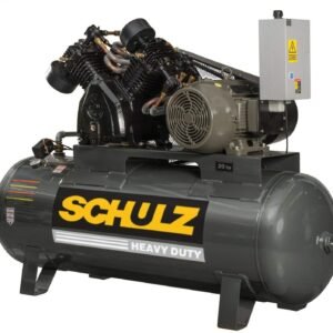 Schulz l-series 20hp 120-gallon-208-230 volts only 3 phase two-stage 80cfm 20120hlv80br