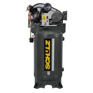 Schulz v-series 5hp 80 gallon-20 cfm- three phase 230/ 460 volts 3 ph two-stage air compressor 580vv20x-3 vertical