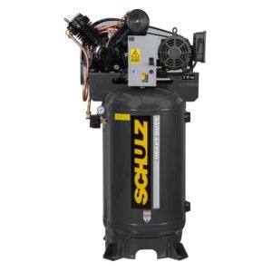 Schulz v-series three phase 7.5hp 80-gallon-30 cfm – 230/460 volts- two-stage air compressor 7580vv30x-3 vertical