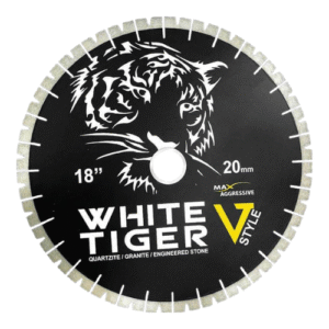 WHITE TIGER QUARTZITE BLADE 14" X20MM V STYLE